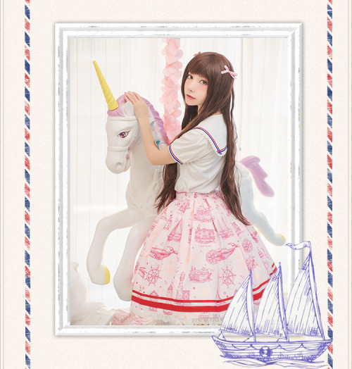 truth2teatold:Ista Maiden The Sailor’s Dream series preorder - jumperskirt, skirt, long slee