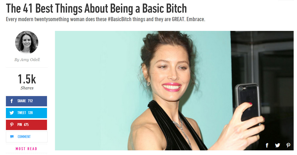 angrywocunited:  White women are the only group of women who will take “basic bitch”