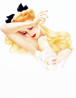 vintagegal:  Illustration by Alberto Vargas,