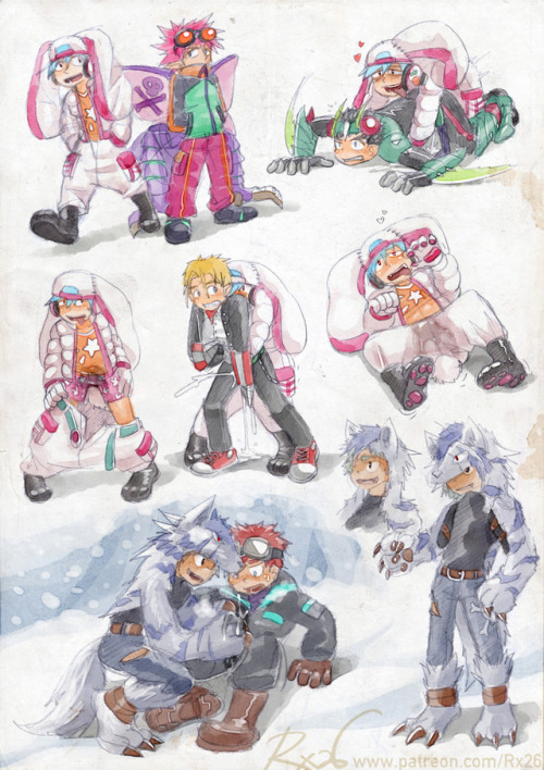 The guy who made ShotaxMonsters just released the English artbook, so I feel like I wanna doodle som