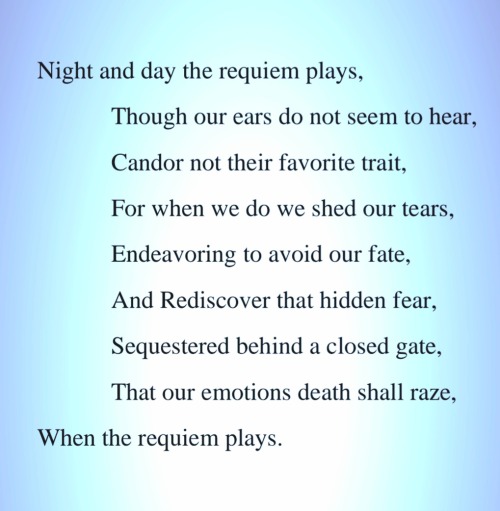 A Requiem Of Night And Day: By MSGreaper1980