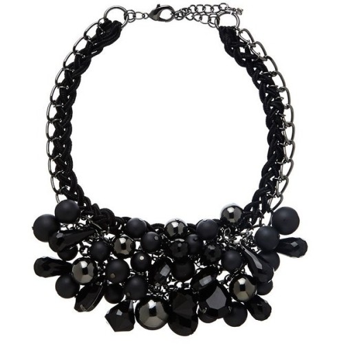 Forever New Belinda Bauble Bead Necklace ❤ liked on Polyvore (see more black chain necklaces)