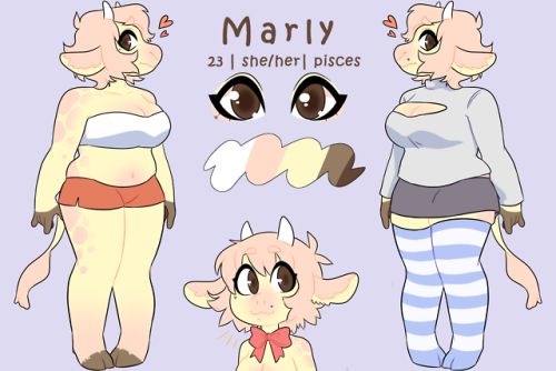 ADOPT SOLD  I posted this on da, but i figured I’d post it here as wellsweet soft cow oc, comes with