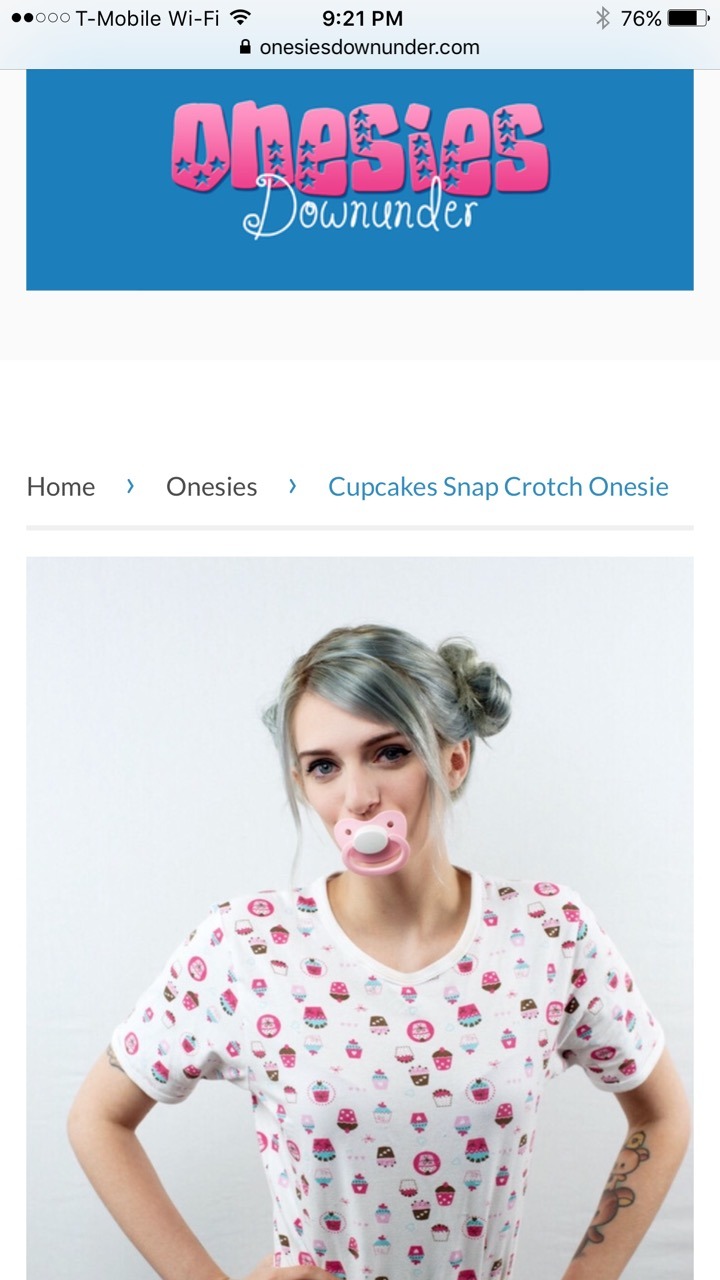 spoiledprincesskate:  Daddy just ordered me my first onesie from Onesies DownUnder!!!