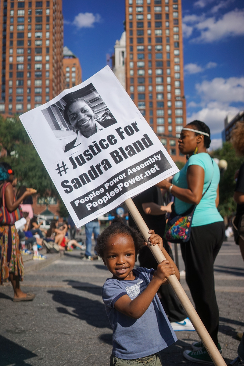 activistnyc:  ‪#‎JusticeforSandraBland‬: Activists gathered in Union Square