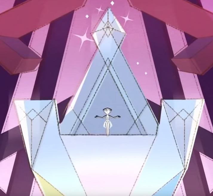jankybones:  Some fans are still doubting the “White Pearl under mind control by White Diamond” theory, so I offer a small bit of more evidence!Isn’t it funny that the Diamonds allowed WPearl to sit where WDiamond would sit? Something that is clearly
