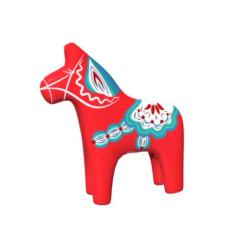 Dala Wooden Horse 3Dcember 2019 - Day 14 - Dala Wooden Horse Small wooden horse that you can put on