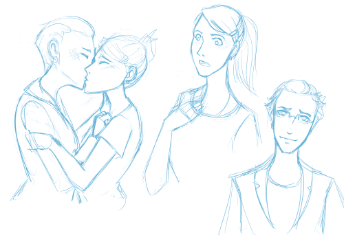 Hex and Starsong doodles, or the complicated world of dating your arch-nemesis.