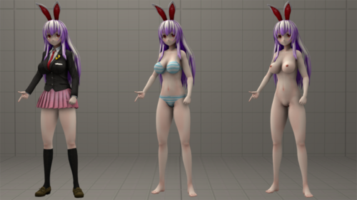 Reisen Udongein Inaba (Touhou Project) model available on SFMLabYeah, i said i was gonna take a rest. Yes, i know…. yes……..Then i saw this model and…. well, fuck me, right?   xDWhatever, here you have: Time to add another