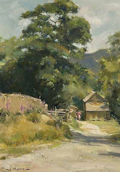 mapleshield:  Lane Foxgloves in the Edale Valley, David Curtis 