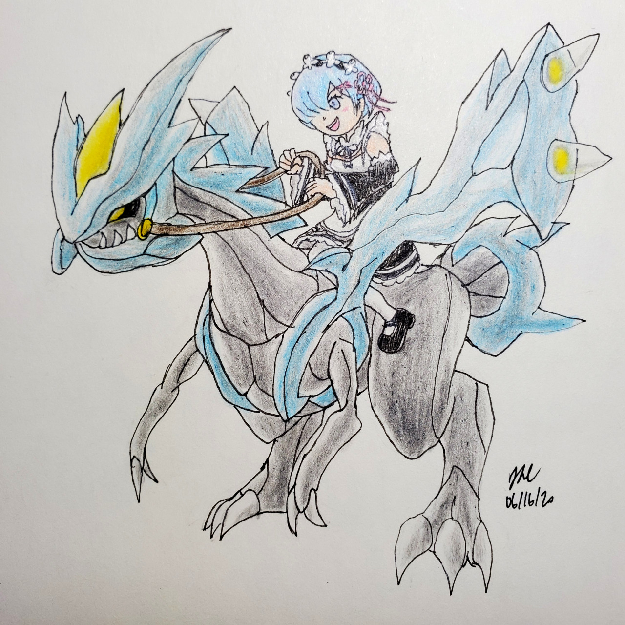 Kanji Of The Day 今日の漢字 今天的漢字 Rem And Kyurem レムとキュレム Pokemon X Re Zero