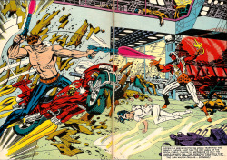 Double-Page Spread From Nick Fury, Agent Of Shield No.1 (Marvel Comics, 1984). Art