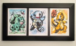 pokemon-fans:  Tried my hand at linocut prints…