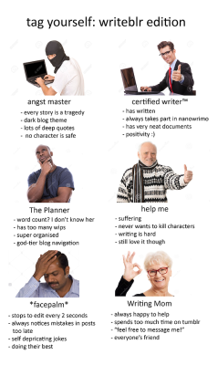 purrfecktlysinful:  mybookisbad: tag yourself