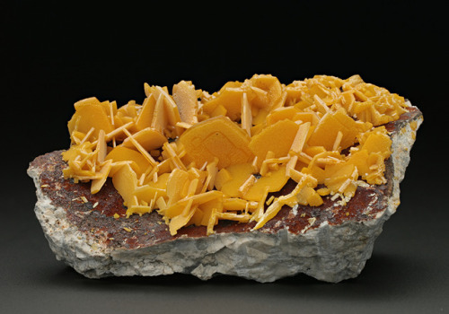 Wulfenite - Bleiberg District, Carinthia, Austria