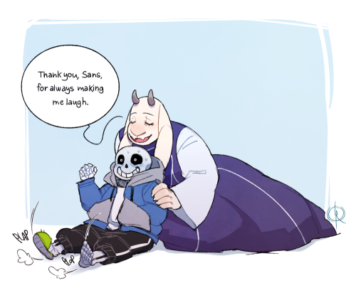 leeffi:i like to imagine that even little displays of affection from toriel, is enough to throw off 