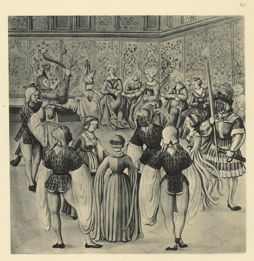 Masquerades at the court of Emperor Maximilian I from the Freydal, 1512-15