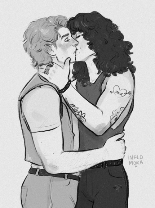inflomora-art:*steddie kissing noises*