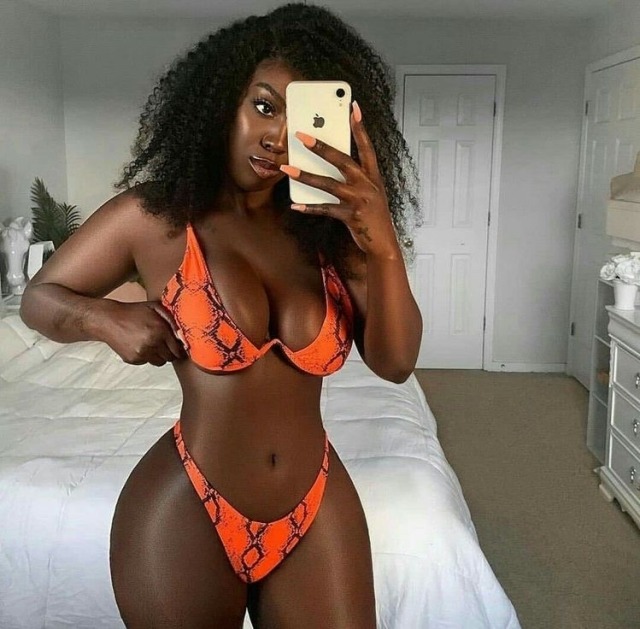 melaesthetic-eccentric:Melanin 🤎 Orange bathing suits 🧡🍊 this will be the last of the Orange aesthetic for now guys! Thanks to all those who requested! ❤️🤎🧡🍊🔥