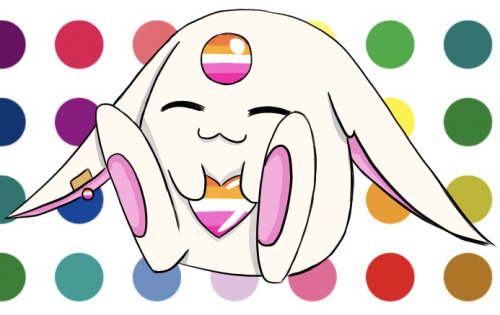 lilover131:Mokona thinks all love is beautiful and wants you to be proud of who you are! Happy Pride