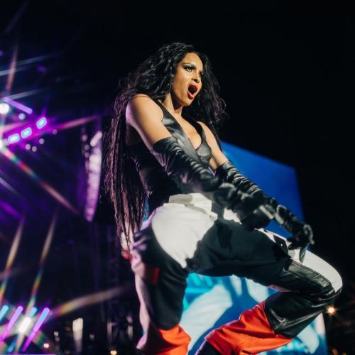 Ciara performing during night two of the Lovers and Friends Festival (May 15)