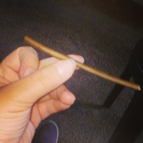 rawrimmimi:  Rolled my first blunt thanks to @lamuertevita :D woo #havingfun #lesbian