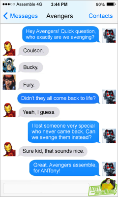 textsfromsuperheroes:  Texts From SuperheroesFacebook | Twitter | Patreon