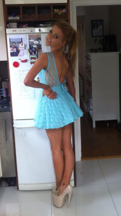 veryabusivedaddy: This stunning little slut definitely got fucked by all the guys at her prom, even 