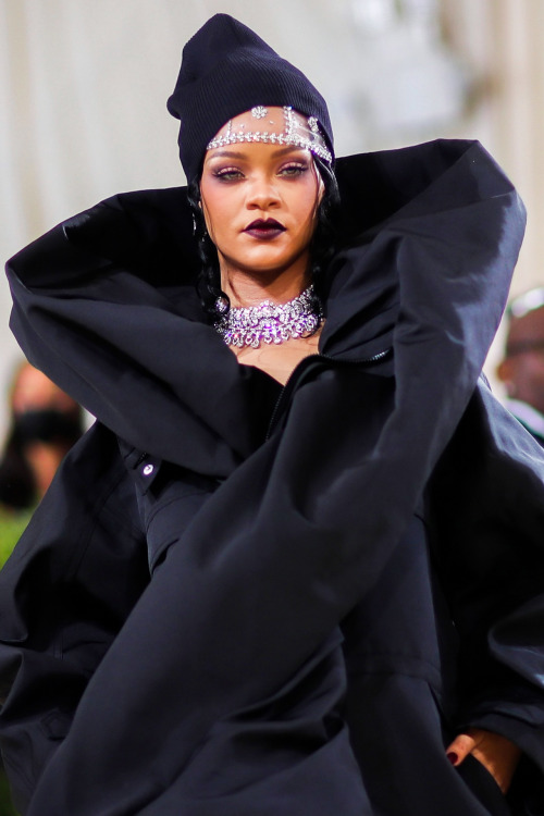 Rihanna at Met Gala in New York. (13th September 2021)  