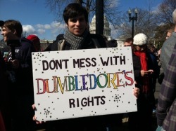 my-queeries:  Signs outside of the Supreme Court today. 