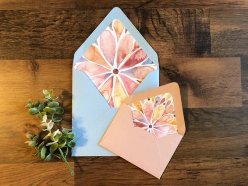 Pastel Mandela Envelope Liner // MicheleLeePaperieCo