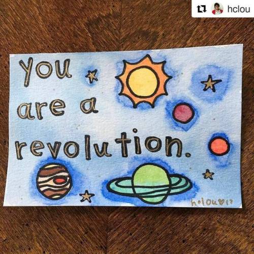 #Repost @hclou (@get_repost)・・・you are a revolution. #hclouart #woc #qpoc #qwoc #poc #queer #feminis