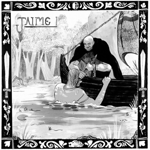 closethedoorandcomehere:  One of our incredible listeners, @CharlitFloriano, is illustrating Jaime&r