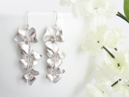 Orchids Earrings //LeCharmeJewelry
