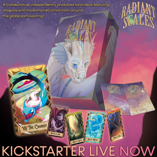 Kickstarter is now live for ✨ Radiant Scales - A Dragon Tarot Deck ✨Our campaign will be open until 