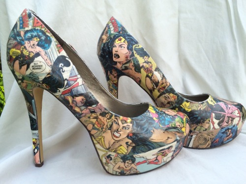 Specific Character: $100Step as tall as an Amazon in these Wonder Woman heels!Heroes and Heels shop 