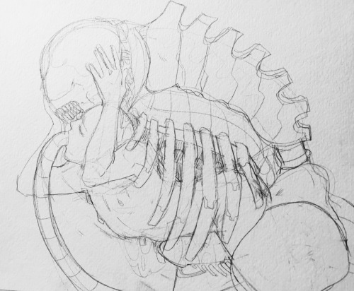 beso-toxico:Larger sketches for @niceguts