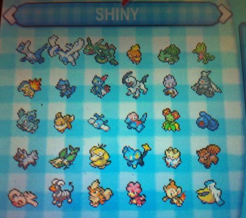 Offering these shiny pokémons for trade! Right now I need all the 6th gen shiny starters, but really