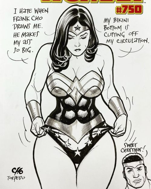 gameraboy2:  Wonder Woman by Frank Cho