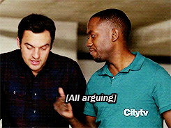 mishaskrushnic:  30 Day New Girl Photoshop Challenge →14. Favourite Schmidt moment 