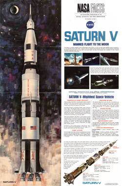 scanzen:  Saturn V. Educational poster by