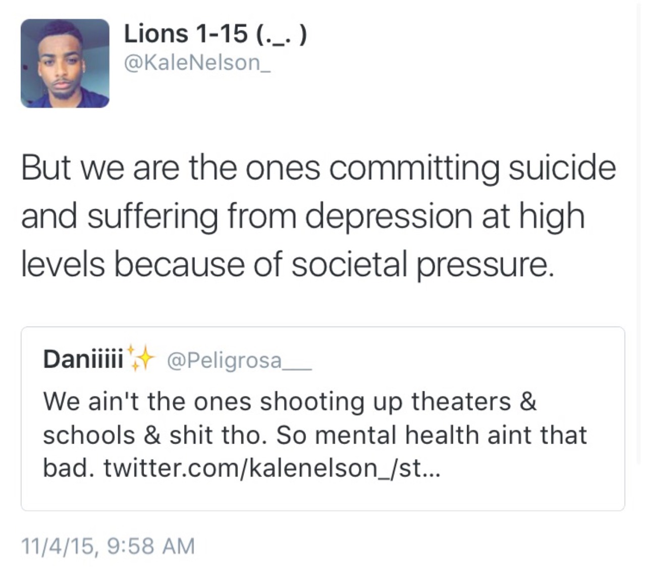 tajaraelanier:  killathegawd:  We need to have a conversation about mental health