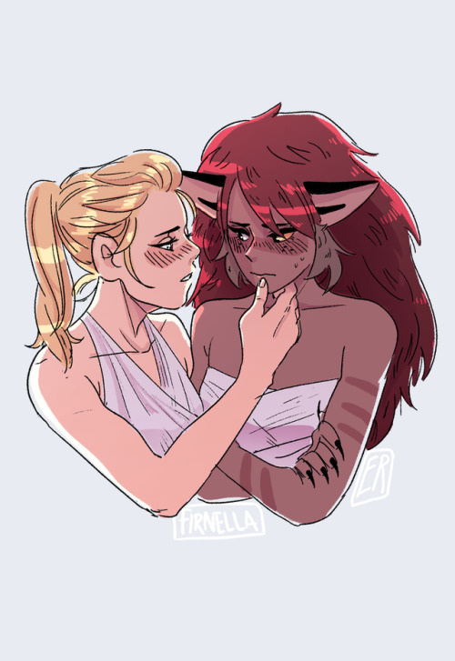 firnelle:A warm up that got waaaay out of hand I love these two 