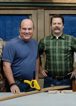 yourdadismyporn:  My number one crush, Richard Tretheweay, with Nick Offerman! That’s a lot of man right there.  Wow. My dream.