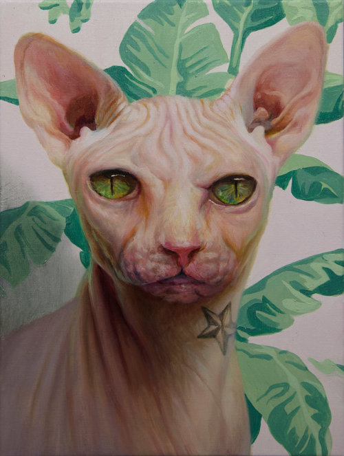 Martin Wittfooth (Canadian, b. 1981, Toronto, Canada, based Brooklyn, NY, USA) - Rebel, 2018, Painti