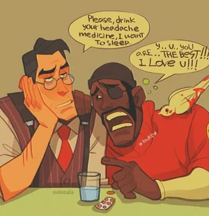 Chat now with Demoman TF2 · created by @Eric-makes-bots