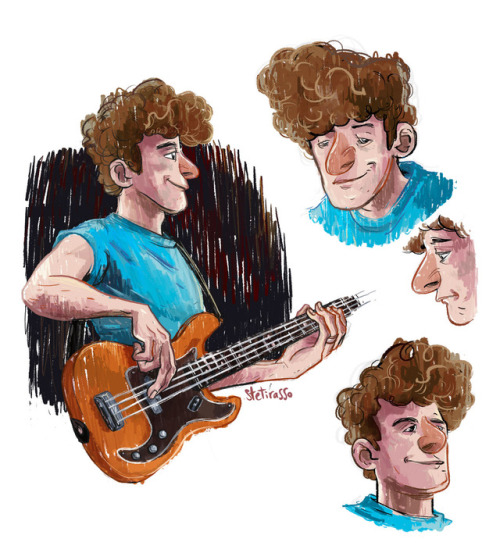 Some days ago I had a lot of fun drawing mr. John Deacon, Queen’s legendary bass guitarist!I d