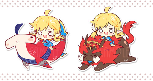 Making some Sidlink/Ganlink stickers! ♥♥♥First time making stickers, so I’m super excited to see how