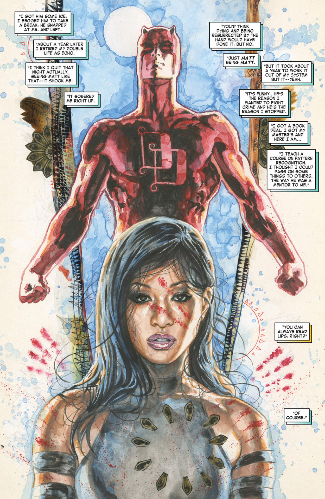 thebendisageofcomics:  Daredevil and Echo by David Mack (Daredevil: End of Days #3,