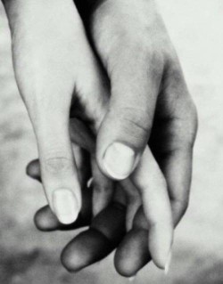 The simple act of holding hands ….